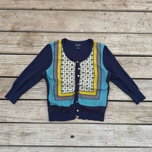 Lucky Brand Small Fair Aisle Long Sleeve Cardigan - Multicolored Size Small